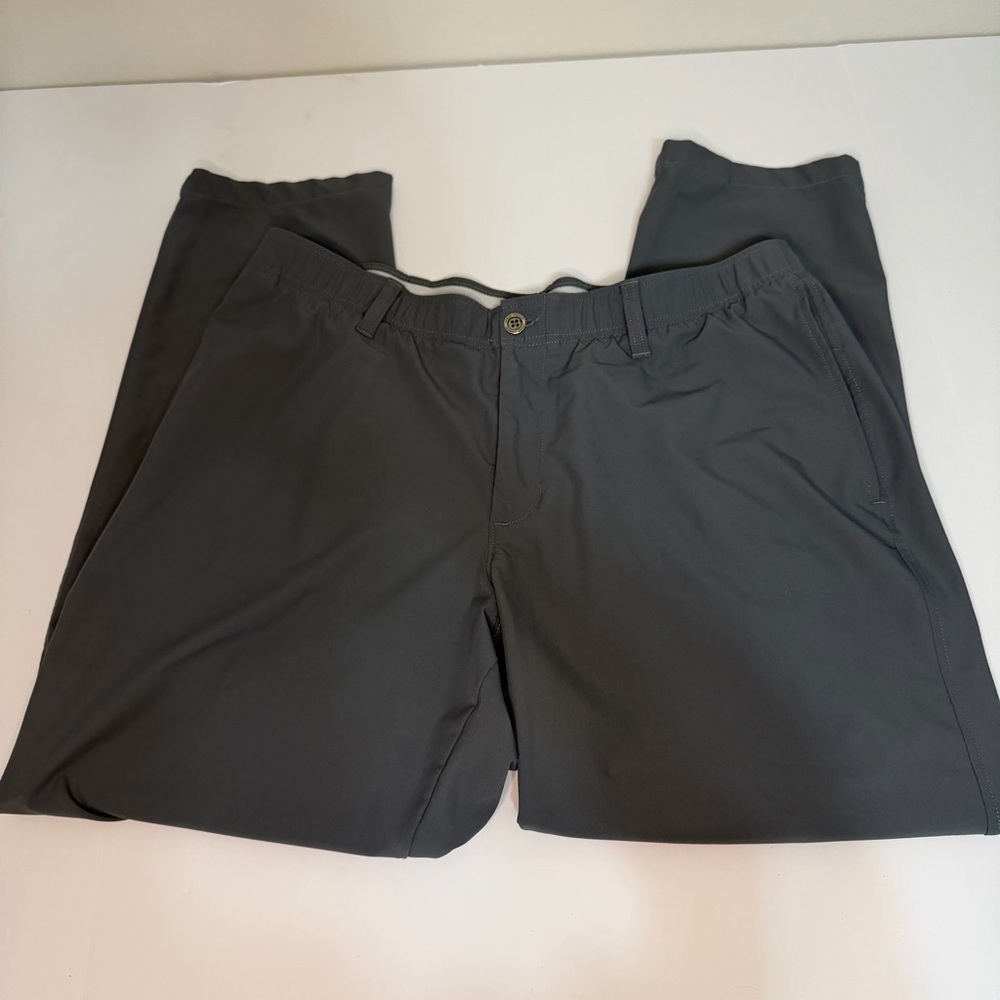 Under Armour UA Drive Gray Golf Pants Mens Office Stretch Performance 40x30 40